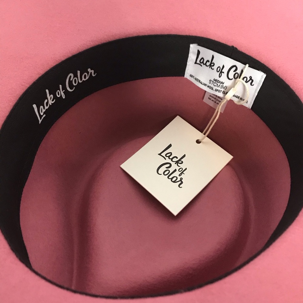 Lack of Color Rose Rancher Wool Fedora Hat - Picture 5 of 5